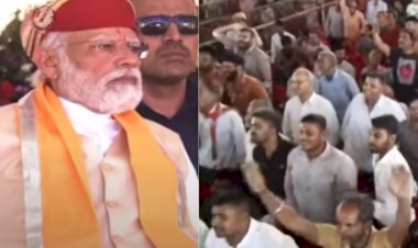 सीएम गहलोत के बोलते ही लगे मोदी-मोदी की नारे, खुद पीएम ने लोगों को करवाया शांत