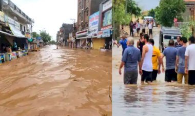 राजस्थान के सांचौर में टूटा बांध, शहर में  घुसा पानी, खाली कराए गए घर-दुकान, बाड़मेर-सिरोही भी बेहाल