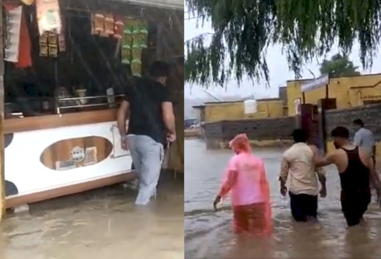 बाड़मेर-जालोर में बाढ़ के हालात, माउंट आबू में रिकॉर्ड 8 इंच से ज्यादा बारिश, पाली में एक की मौत