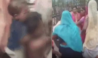 उदयपुर में अर्धनग्न कर महिला को बेरहमी से पीटा, नन्हा बेटा मां को देख बिलखता रहा