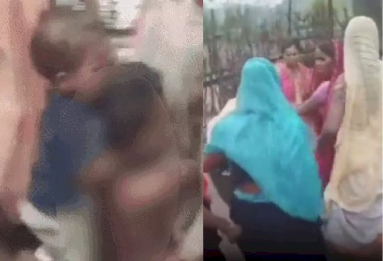 उदयपुर में अर्धनग्न कर महिला को बेरहमी से पीटा, नन्हा बेटा मां को देख बिलखता रहा