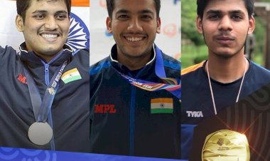 विश्व रिकार्ड बनाकर भारतीय शूटिंग टीम ने जीता पहला स्वर्ण, रोईंग टीम को कांस्य