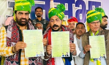 बेनीवाल ने मतदान से पहले जनता के लिए खोल दिया पिटारा, किसानों की संपूर्ण कर्ज माफी, टोल मुक्त राजस्थान का किया वादा