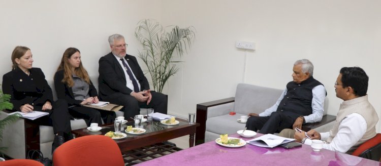 इजराइली राजदूत के साथ कृषि मंत्री डॉ. किरोड़ी लाल मीणा की वार्ता, उद्यानिकी खेती में किसानों को मिलेगा इजराइली तकनीक का लाभ