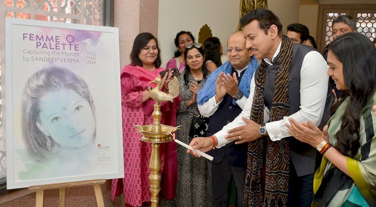 “फेम पैलेट कैप्चरिंग द मूड बाय संदीप वर्मा” प्रदर्शनी में दिखे विमन इम्पोवरमेंट के चित्र