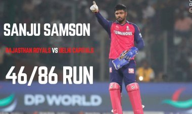 राजस्थान रॉयल्स के कप्तान संजू सैमसन को अम्पायर के फैसले का विरोध करना पड़ा भारी