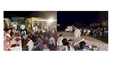 संभागीय आयुक्त ने रात्रि चौपाल में सुनी आमजन की समस्याएं