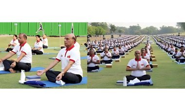 योग शरीर और मन को जोड़ता है और आध्यात्मिक चेतना प्राप्त करने में मदद करता है- राजनाथ सिंह