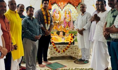 श्री राधा कृष्ण मंदिर में श्री जगन्नाथ रथ यात्रा का भव्य स्वागत