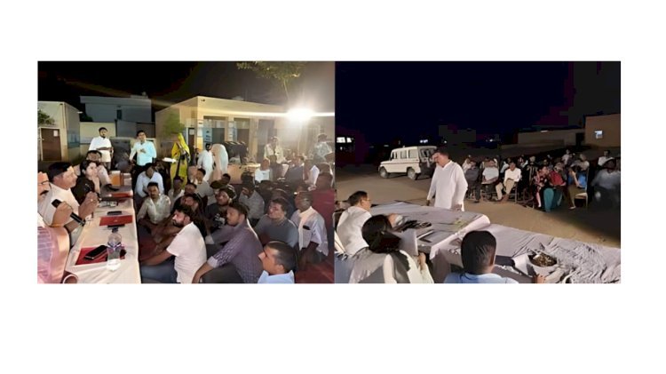 संभागीय आयुक्त ने रात्रि चौपाल में सुनी आमजन की समस्याएं