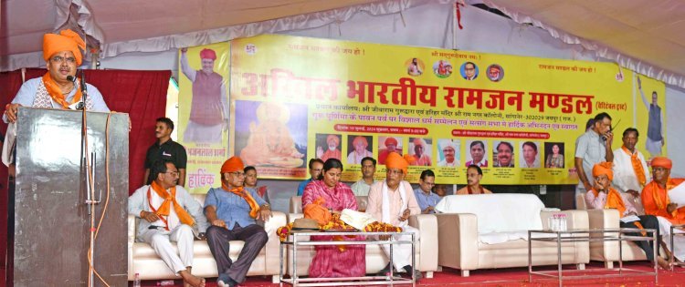 rajasthan chief minister bhajan lal sharma in sanganer