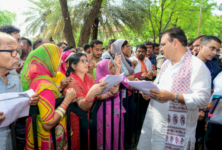 भजनलाल शर्मा ने जोधपुर में की जनसुनवाई