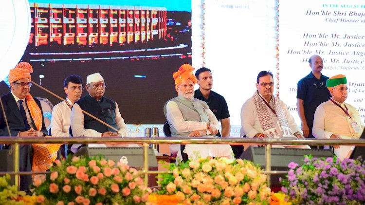 narendra modi, bhajanlal sharma , and various high-ranking officials and judges