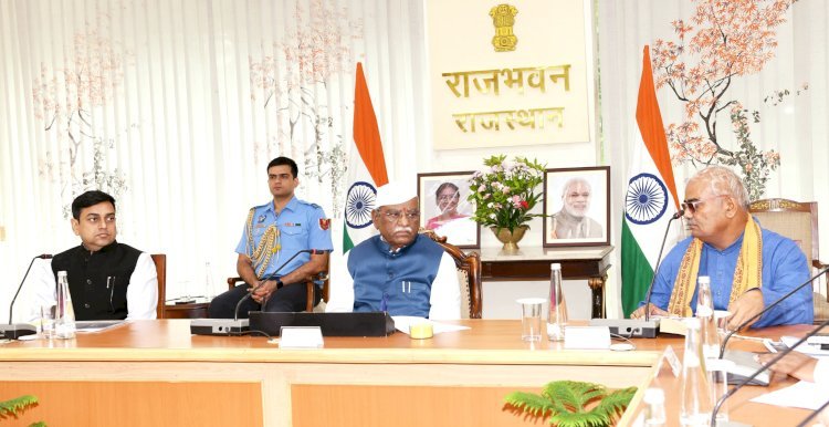 Governor Haribhau Bagde meeting