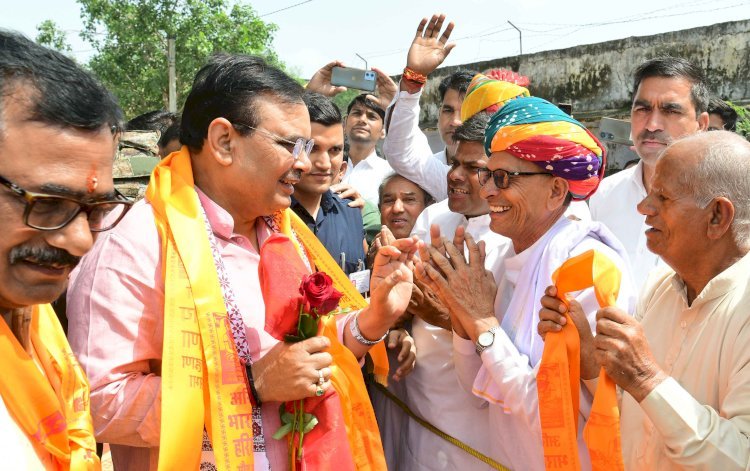 Bhajanlal Sharma met the elders