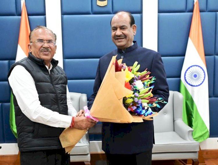 विधानसभा अध्यक्ष वासुदेव देवनानी से मिले लोकसभा अध्यक्ष