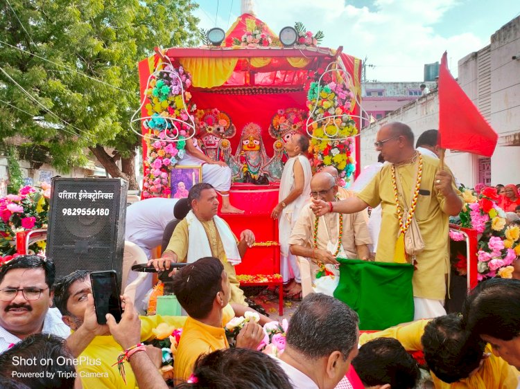 भगवान जगन्नाथ की रथ यात्रा में उमड़ा श्रद्धा का जनसैलाब