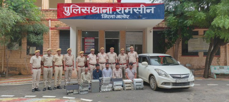 जालोर पुलिस ने किया मोबाइल टॉवर से करोड़ों की मशीनें चुराने वाले अंतर-राज्यीय गिरोह का पर्दाफाश, 5 आरोपी गिरफ्तार, 1 करोड़ रुपये का माल बरामद