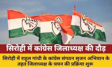 सिरोही में कांग्रेस जिलाध्यक्ष चयन: ओबीसी और युवा पर फोकस