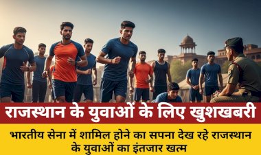 राजस्थान के युवाओं के लिए खुशखबरी सेना भर्ती रैली 10 नवंबर से