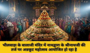 भीलवाड़ा में 21 हजार किलो सब्जियों से तैयार होगा अन्नकूट महाप्रसाद, 101 हलवाइयों की टीम लगी तैयारी में