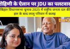 रोहिणी के ऐलान पर JDU का पलटवार: 'लालू जी धृतराष्ट्र क्यों बने हैं?'