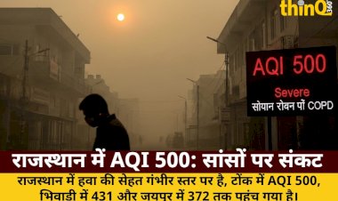 राजस्थान में AQI 500; टोंक, भिवाड़ी में हवा 'गंभीर', सीओपीडी का खतरा