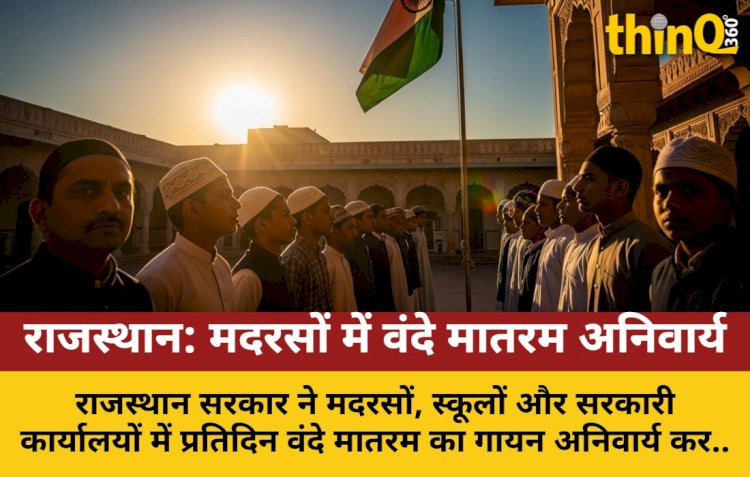 राजस्थान में मदरसों सहित सभी सरकारी संस्थानों में वंदे मातरम अनिवार्य