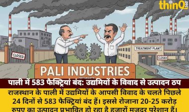 पाली में उद्यमियों के विवाद से 583 फैक्ट्रियां बंद, 24 दिन से उत्पादन ठप
