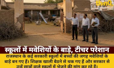 शून्य नामांकन वाले स्कूलों में मवेशियों के बाड़े: टीचर बोले- हमें पढ़ाने भेजो