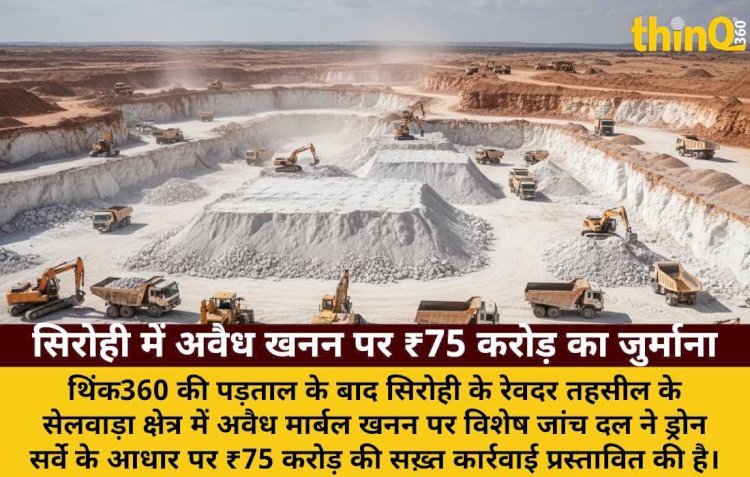 थिंक360 की पड़ताल का असर: सिरोही में अवैध खनन पर ₹75 करोड़ की सख़्त कार्रवाई