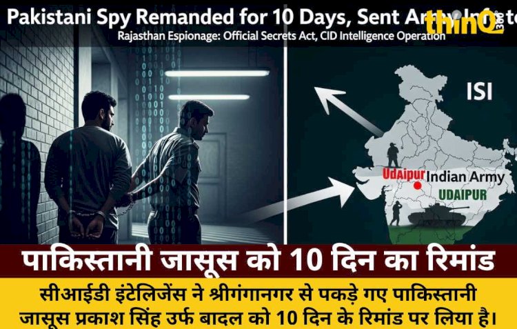 पाकिस्तानी जासूस को 10 दिन का रिमांड, ISI को भेजता था सेना की जानकारी
