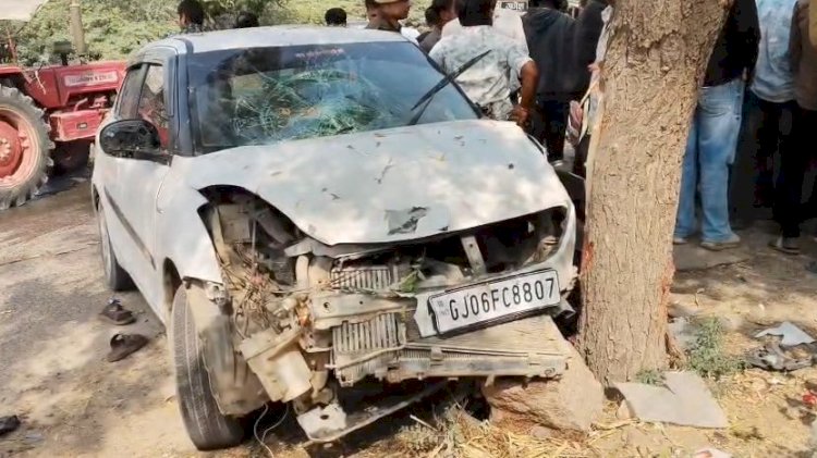 जालोर में कार ने 5 मनरेगा श्रमिकों व बच्चे को कुचला, 2 की मौत