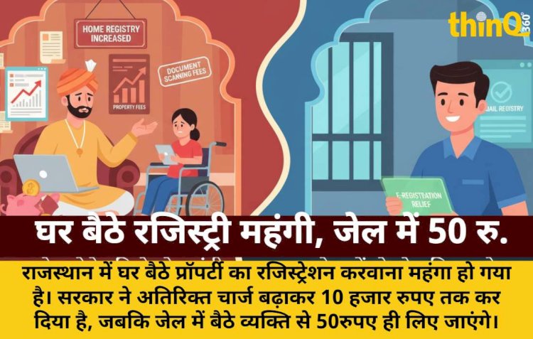 राजस्थान में घर बैठे रजिस्ट्री हुई महंगी, जेल में बैठे व्यक्ति को राहत
