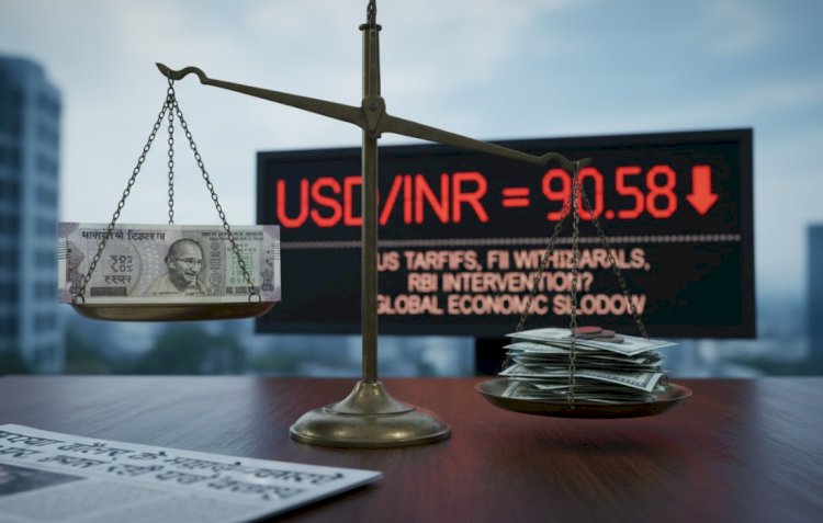 रुपया डॉलर के मुकाबले रिकॉर्ड 90.58 पर, क्यों गिर रही वैल्यू?