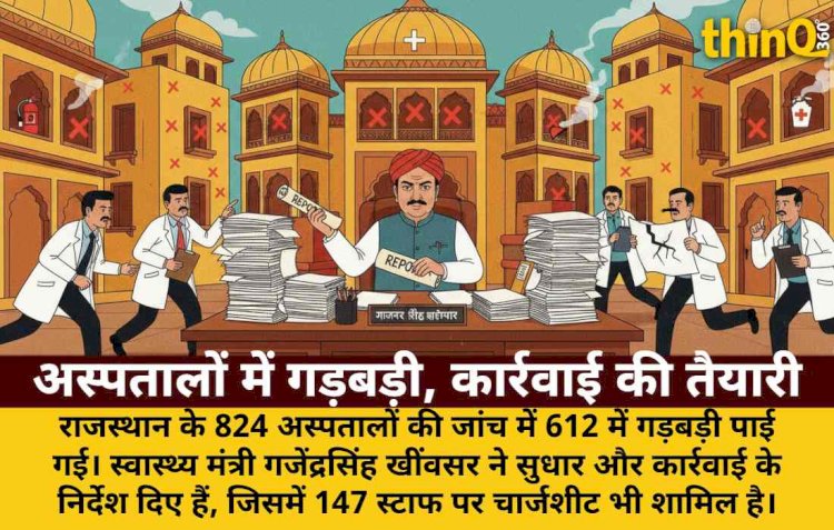 राजस्थान के 612 अस्पतालों में गड़बड़ी, मंत्री ने मांगी रिपोर्ट
