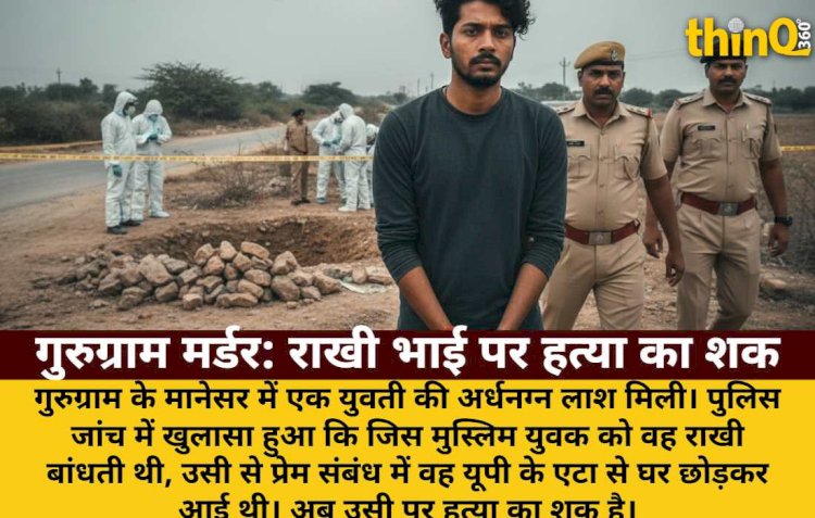 गुरुग्राम मर्डर मिस्ट्री: राखी भाई पर हत्या का शक, शादी का दबाव वजह?