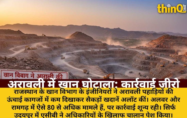 खान विभाग ने अरावली की ऊंचाई कम दिखाकर बांटी खदानें, कार्रवाई नहीं