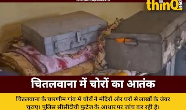 जालोर के चितलवाना में 5 जगह चोरी: मंदिरों से मूर्ति का मुकुट और घरों से जेवर ले उड़े चोर