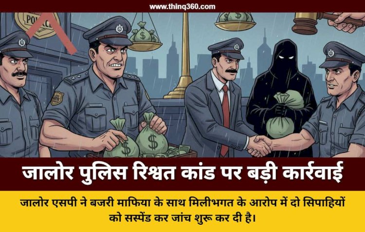 जालोर में बजरी माफिया से मिलीभगत पर एसपी का कड़ा एक्शन, दो पुलिस जवान निलंबित