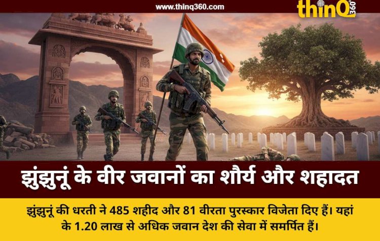 झुंझुनूं के शूरवीरों का बलिदान और सैन्य परंपरा: 485 शहीदों की शहादत और वीरता पुरस्कारों का गौरव